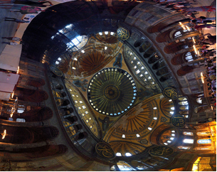 The dome of the great Hagia Sophia mosque