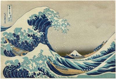 the Wave, by Hokusai