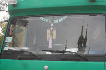 Truck windscreen