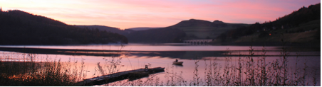 sunset over Ladybower